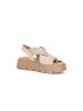 Gabor Plateau Sandalen in beige