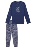 Schiesser Schlafanzug Nightwear in Jeansblau