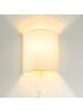 Licht-Erlebnisse Wandlampe (B)20 x (H)23 cm in Weiß CremeWeiß Creme