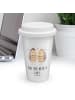 Mr. & Mrs. Panda Thermobecher Eulen Liebe mit Spruch in Weiß