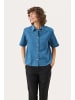PART TWO Langarm - Hemd NiclaPW Lockere Passform in Medium Blue Denim