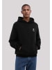 F4NT4STIC Hoodie Smiley Split Wordmark light Bestickt in schwarz