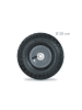relaxdays 8x Sackkarrenrad in Schwarz-Grau - (H)85 x Ø260 mm