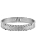 Adeliás Unisex Armband – Armreif aus Edelstahl Ø 6,8 cm cm in silber