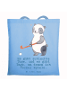 Mr. & Mrs. Panda Umhängetasche Panda Hockey spielen mit Spruch in Sky Blue