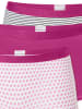 Schiesser Panty 955 in weiß-schwarz gestreift, violett, weiß