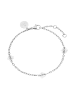 PURELEI Fußkettchen Linen Blossom Silber