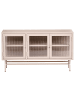 Beliani Vitrine DEVON in Beige - (W) 115 x (H) 64 x (L) 35 cm
