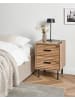 Beliani Nachttisch WALGETT in Braun - (W) 40 x (H) 54 x (L) 39 cm