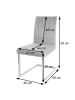 MCW 2er-Set Freischwingerstuhl L14, Anthrazit-blau
