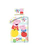 Peppa Pig Peppa Pig Bettwäsche Set aus Baumwolle Bettdeckenbezug 140 × 200 in Mehrfarbig