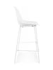 KADIMA DESIGN Hochstuhl und Küchenhocker aus Plastik | Modern Weiß in Weiß