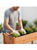 relaxdays Hochbeet in Orange - (B)127 x (H)76 x (T)46 cm
