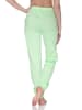 NORMANN Damen Pyjama Hose lang Mix & Match 125 222 90 902 in grün