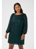 KAFFE curve Jerseykleid KClaila A-shape in Dark Green Sequin