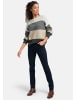 PETER HAHN Pullover wool in BEIGE/MULTICOLOR