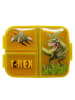 T-REX WORLD Kinder Brotdose Lunchbox mit 3 Fächern & tollem Design