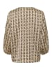 Kaffe Kurzarm-Bluse KAanna Regular fit in Black / Ermine Scale