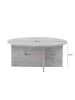 CALICOSY Couchtisch SOLEIL in Atlantische - (W)90  x (H)40  x (L)90 cm