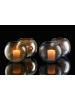 Ritzenhoff & Breker 4er Set Windlichter Elysia ø 19 cm in grau