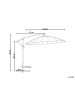 Beliani Ampelschirm CALABRIA II in Grau - (W) 268 x (H) 235 x (L) 268 cm