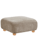 Beliani Sofaelement AMLI in Beige/Braun - (W) 79 x (H) 41 x (L) 91 cm