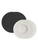 Villeroy & Boch Pasta-Set Manufacture Rock schwarz-weiß in schwarz-weiß