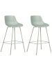Beliani 2-tlg Barhocker EMMET in Grün