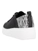 rieker Sneaker in Schwarz/Weiß