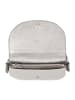DuDu Umhängetasche Leder 18.5 cm in silver