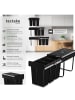 tectake Abfallsammler Ashlyn 26 x 48 x 42 cm, schwarz