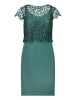 Vera Mont Etuikleid mit Spitze in Dark Emerald
