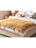 Beliani Kuscheldecke FIROZABAD in Gelb/Beige - (W) 130 x (H) 1 x (L) 180 cm