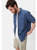 Camel Active Kurzarmhemd aus Leinenmix in Indigoblau