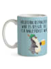 Mr. & Mrs. Panda Mug Pinguin Bier mit Spruch in Eisblau