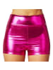 tectake Hotpants in glänzendem Metallic-Look, pink