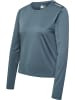 Hummel T-Shirt "Hmlmt Aura Mesh T-Shirt L/S" in Grau