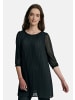 UTA RAASCH Kurzarmbluse Pleated blouse with 3/4-length sleeves in schwarz