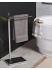 Beliani Handtuchständer SELVA in Silber - (W) 45 x (H) 86 x (L) 20 cm