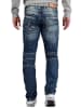 Cipo & Baxx Herren Regular Fit Jeans Stonewashed in Blue