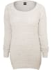 Urban Classics Urban Classics Damen Ladies Long Wideneck Sweater in offwhite