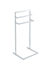 Beliani Handtuchständer MELINCUE in Silber - (W) 40 x (H) 87 x (L) 35 cm