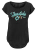 F4NT4STIC Long Cut T-Shirt Honolulu in schwarz