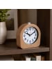 relaxdays Wecker analog in Hellbraun - (B)10 x (H)10 x (T)4,5 cm