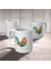 Mr. & Mrs. Panda Cappuccinotasse Hahn Korn ohne Spruch in Weiß