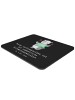 Mr. & Mrs. Panda Mouse Pad Softwareentwickler Held mit Spruch in Schwarz