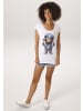 Aniston CASUAL T-Shirt in weiß-braun-blau-grau-türkis-rot-beige-schwarz
