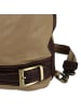 Toscanto Leder Schultertasche, Cityrucksack Toscanto Tasche braun, taupe ca. 23cm