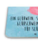 Mr. & Mrs. Panda Glasuntersetzer Schweinchen Glühwein mit Spruch in Eisblau