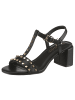 Aniston SHOES Riemchensandalette in schwarz-goldfarben